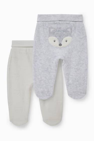 Miminka - Multipack 2 ks - kalhoty pro novorozence - krémově bílá