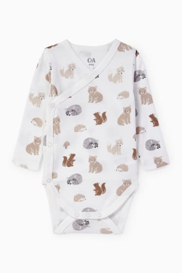 Unisex - Erstlings-Set mit Geschenkbeutel - 7 teilig - weiß