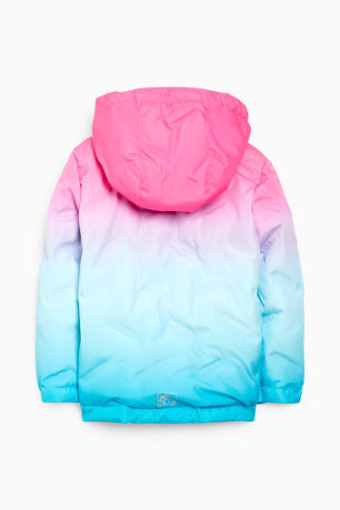 Kinderen - Ski-jas met capuchon - neon roze