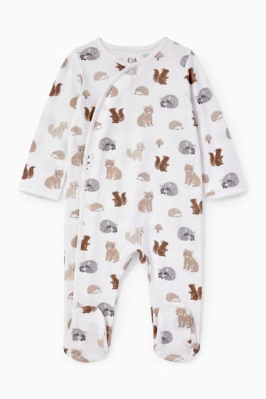 Unisex - Erstlings-Set mit Geschenkbeutel - 7 teilig - weiß