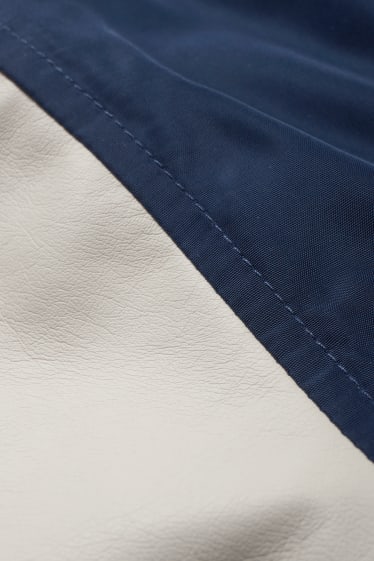 Kinder Buben - Jacke mit Kapuze - dunkelblau