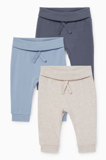Bébés garçons - Lot de 3 - pantalons de jogging pour bébé - beige clair