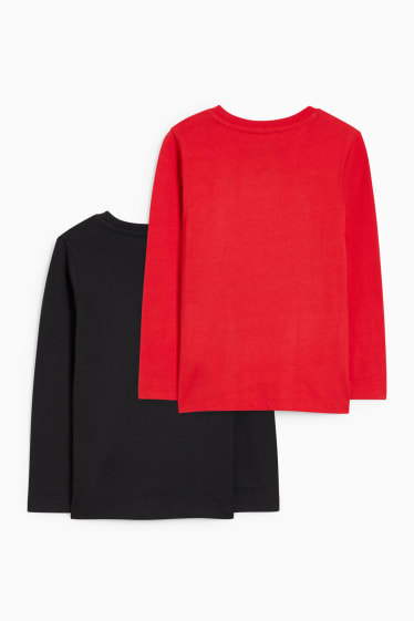 Kinderen: jongens - Set van 2 - Spider-Man - longsleeve - rood