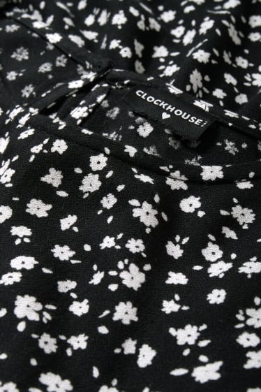 Femmes - CLOCKHOUSE - robe en viscose - à fleurs - noir