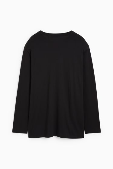 Men - Long sleeve top - black