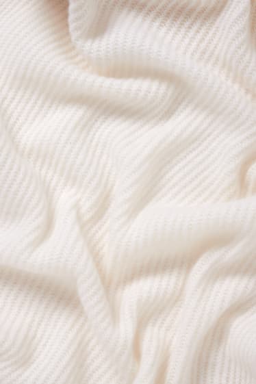 Women - Cashmere scarf - white