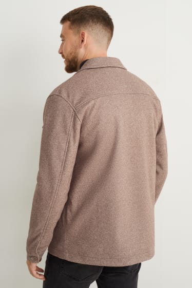Men - Shirt jacket - beige