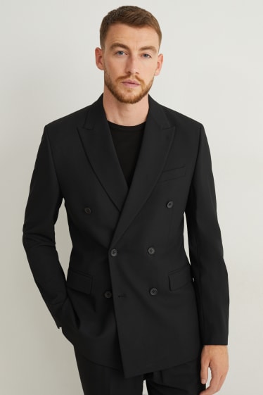 Heren - Colbert uit het combi-systeem - slim fit - Flex - LYCRA® - Mix & Match - zwart