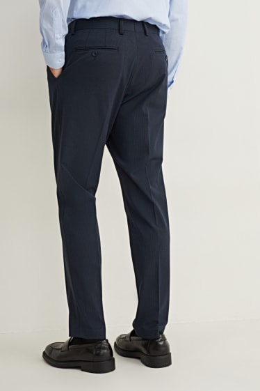 Uomo - Pantaloni coordinabili - regular fit - Flex - stretch - Mix & Match - blu scuro