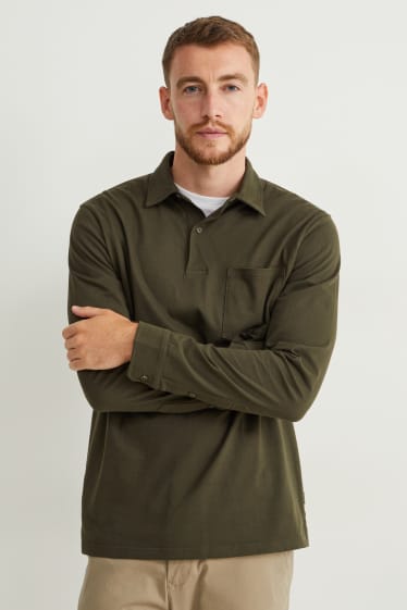Herren - Poloshirt - khaki