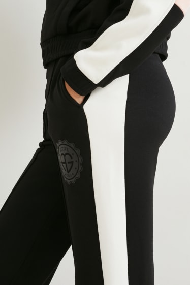Kinderen: meisjes - Set - sportvest en -joggingbroek - 2-delig - zwart