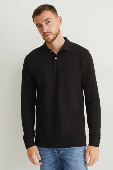Herren - Poloshirt - schwarz