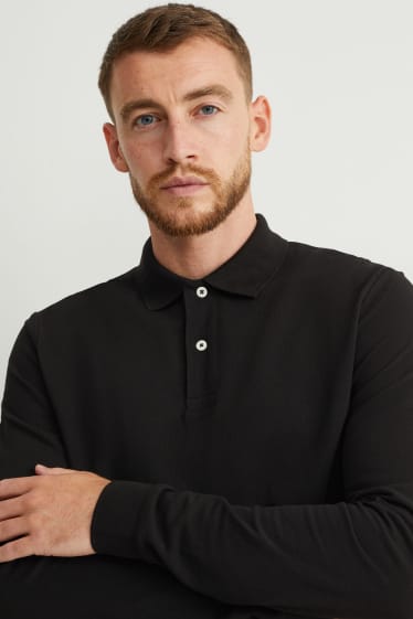Herren - Poloshirt - schwarz