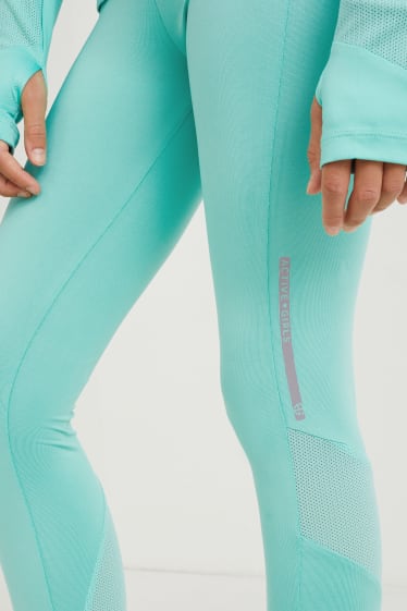 Kinder Mädchen - Set - Funktions-Shirt und -Leggings - 2 teilig - hellgrün