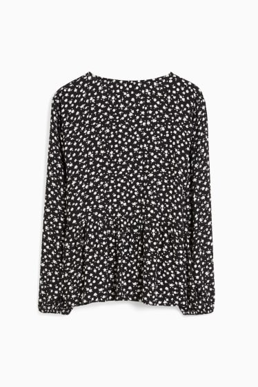 Women - CLOCKHOUSE - blouse - floral - black