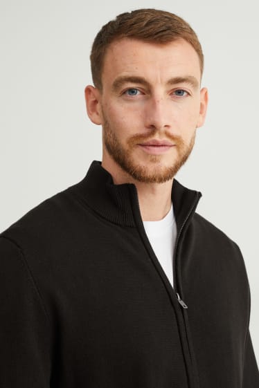 Herren - Strickjacke - schwarz