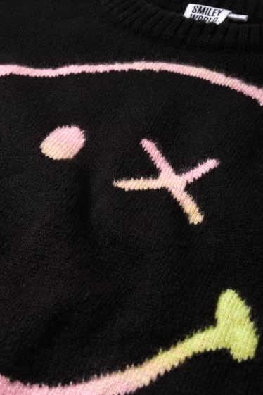 Donna - CLOCKHOUSE - maglione - SmileyWorld® - nero