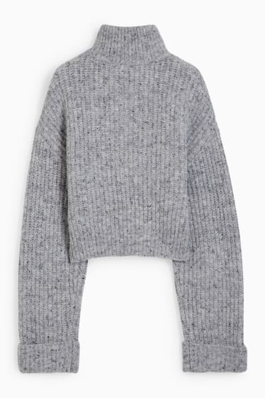Femei - CLOCKHOUSE - pulover - gri deschis melanj