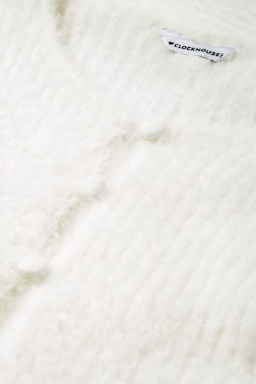 Femmes - Pullover court - blanc crème