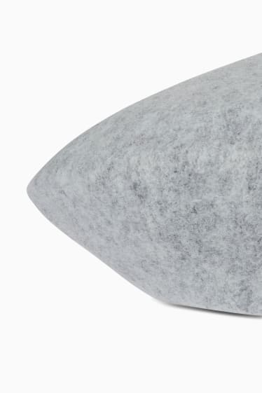Women - Woollen beret - light gray-melange