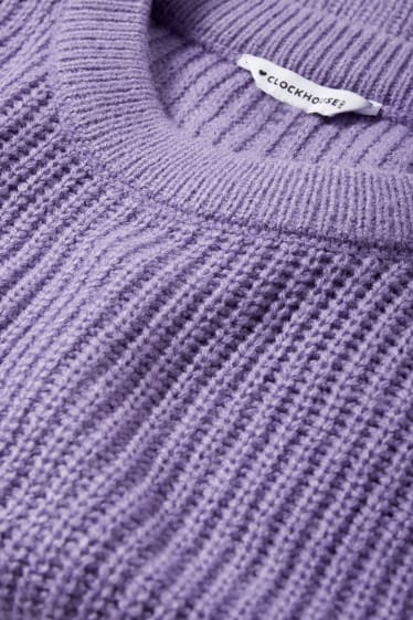 Damen - Pullover - violett