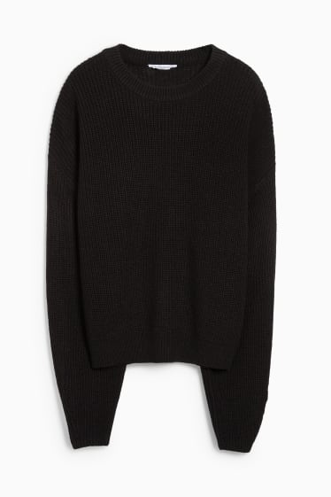 Damen - Pullover - schwarz