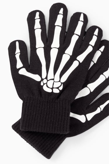 Nen - Guants - brillants en la foscor - negre