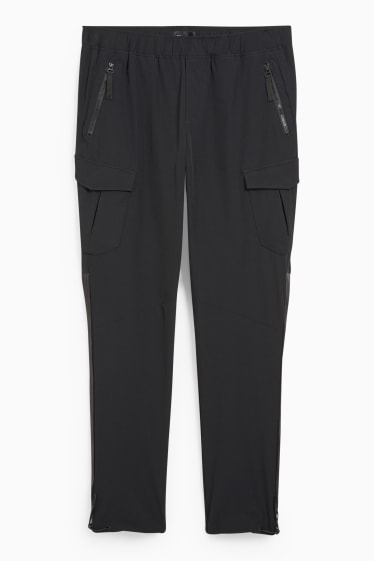 Hombre - Pantalón cargo - regular fit - negro