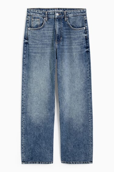 Women - CLOCKHOUSE - baggy jeans - mid-rise waist - denim-light blue