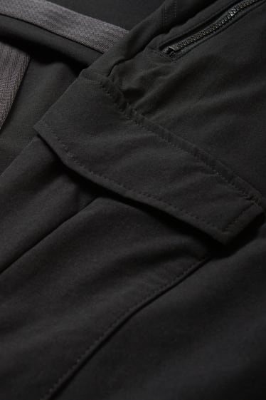 Hombre - Pantalón cargo - regular fit - negro