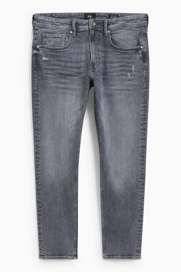 Pánské - Slim tapered jeans - LYCRA® - džíny - šedé