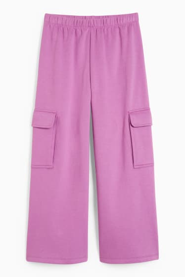 Kinderen: meisjes - Cargo-joggingbroek - lichtpaars
