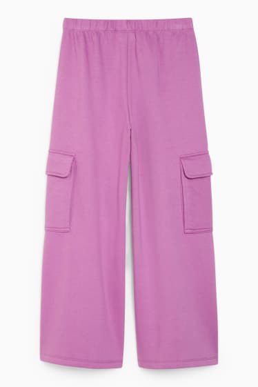 Kinderen: meisjes - Cargo-joggingbroek - lichtpaars