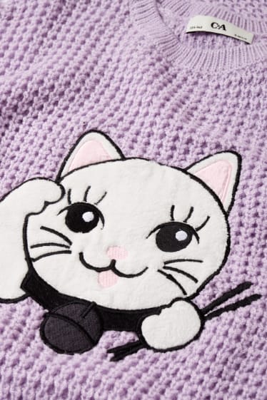 Kinder Mädchen - Pullover - violett