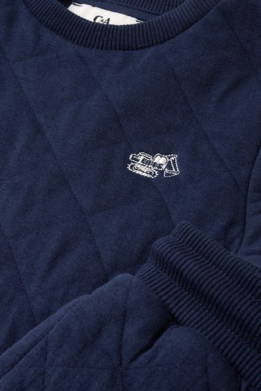 Kinder Buben - Set - Sweatshirt und Jogginghose - 2 teilig - dunkelblau