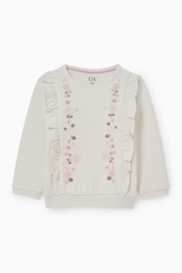 Bébés - Sweat bébé - blanc crème