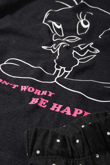 Dona - Pijama - Looney Tunes - gris fosc