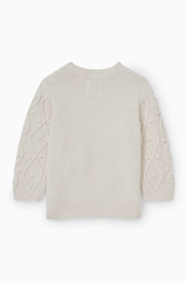 Baby Mädchen - Baby-Pullover - cremeweiß