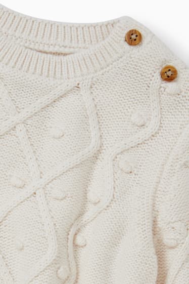 Baby Mädchen - Baby-Pullover - cremeweiß