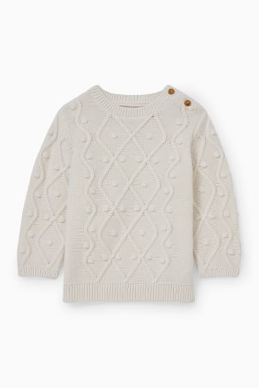 Baby Mädchen - Baby-Pullover - cremeweiß