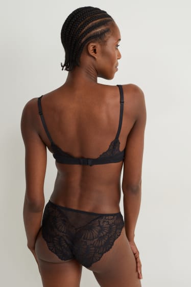 Femmes - Soutien-gorge à armature - DEMI - ampliforme - noir