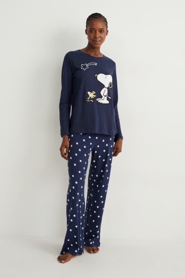 Donna - Pigiama - Snoopy - blu scuro