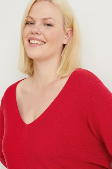 Donna - Maglione - rosso scuro