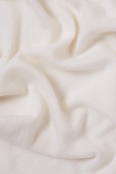 Donna - Sciarpa di cashmere - bianco crema