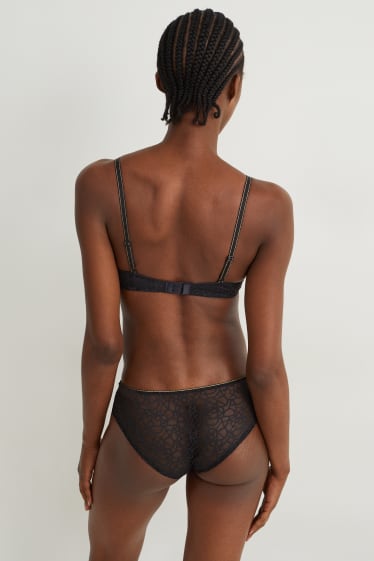 Femmes - Soutien-gorge à armature - DEMI - ampliforme - noir