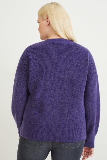 Women - Cardigan - purple