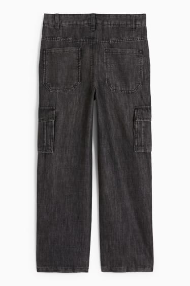 Niños: niños - Loose fit jeans - vaqueros - gris oscuro