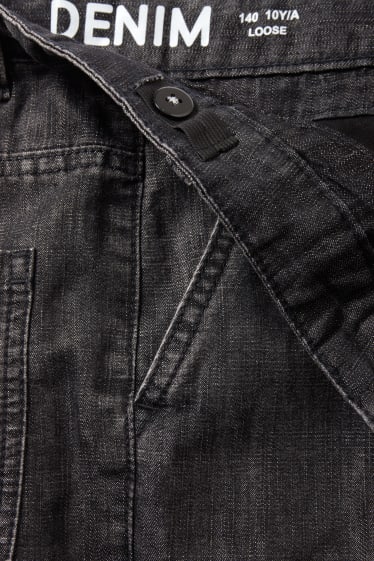 Niños: niños - Loose fit jeans - vaqueros - gris oscuro