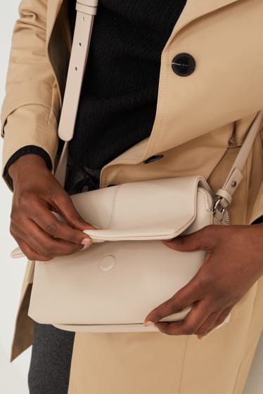 Femmes - Sac à bandoulière - synthétique - beige clair