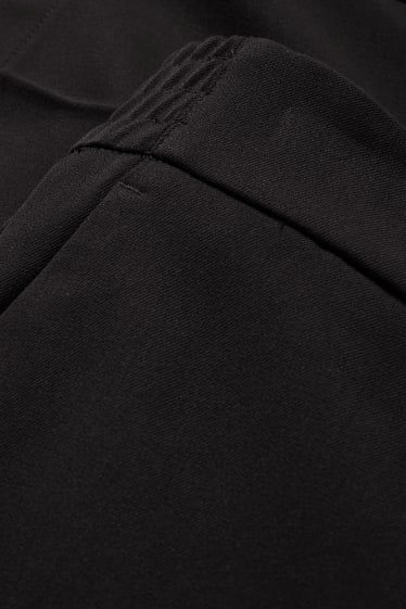 Dámské - Cargo kalhoty - high waist - regular fit - černá
